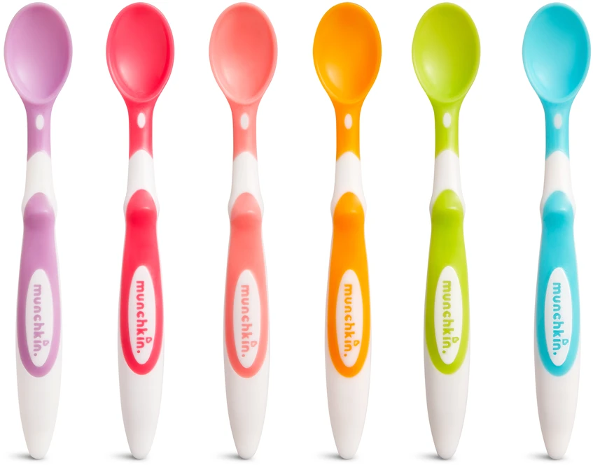 MUNCHKIN šaukšteliai minkštu galiuku 6 vnt. Soft Tip Spoons 4m+ 011003