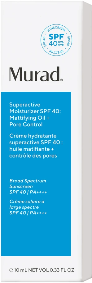 Murad Skincare Murad Superactive Moisturizer Oil + Pore Control SPF40 veido kremas, 50 ml