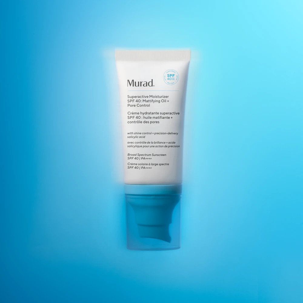 Murad Skincare Murad Superactive Moisturizer Oil + Pore Control SPF40 veido kremas, 50 ml