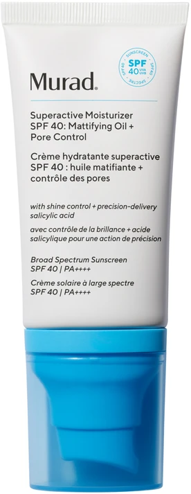 Murad Skincare Murad Superactive Moisturizer Oil + Pore Control SPF40 veido kremas, 50 ml