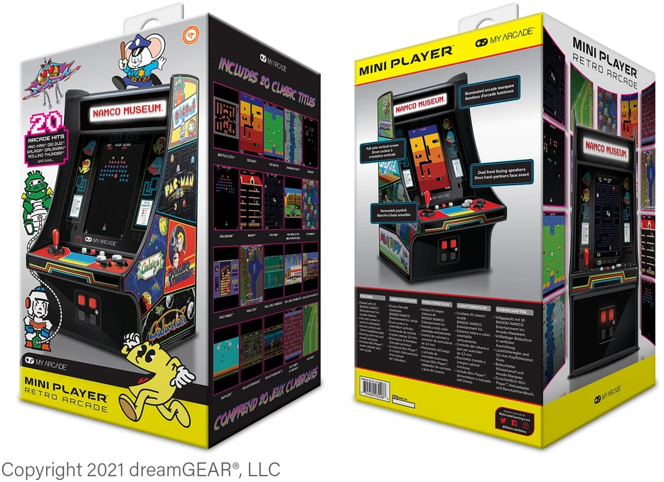 „My Arcade Mini Player Namco Museum 20“ žaidimų