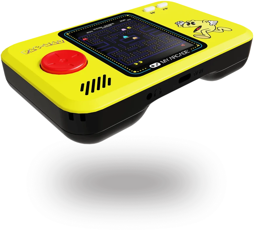 Žaidimų konsolė - My Arcade Pac-Man Pocket Player Pro 2,75 colio spalvotu vertikaliu ekranu, USB-C, 4 AA baterijomis