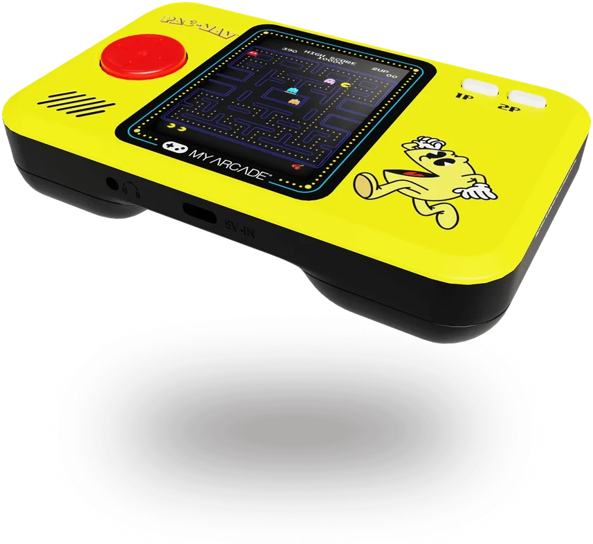 Žaidimų konsolė - My Arcade Pac-Man Pocket Player Pro 2,75 colio spalvotu vertikaliu ekranu, USB-C, 4 AA baterijomis