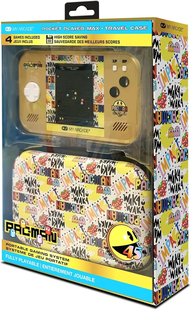 My Arcade - Pac-Man Pocket Player Max - 45th Anniversary Portable Gaming System
