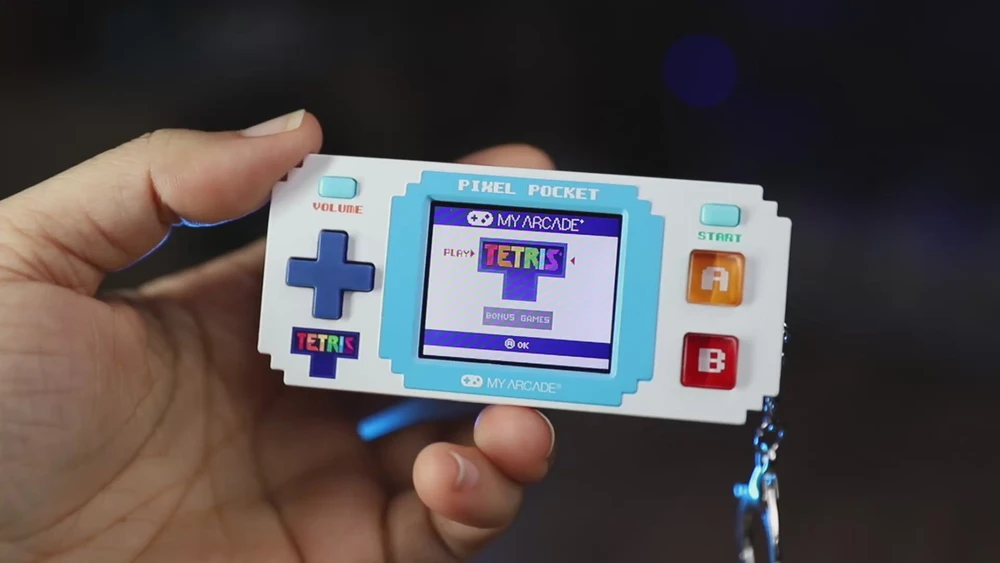 MY ARCADE PIXEL POCKET TETRIS MINI nešiojama žaidimų konsolė