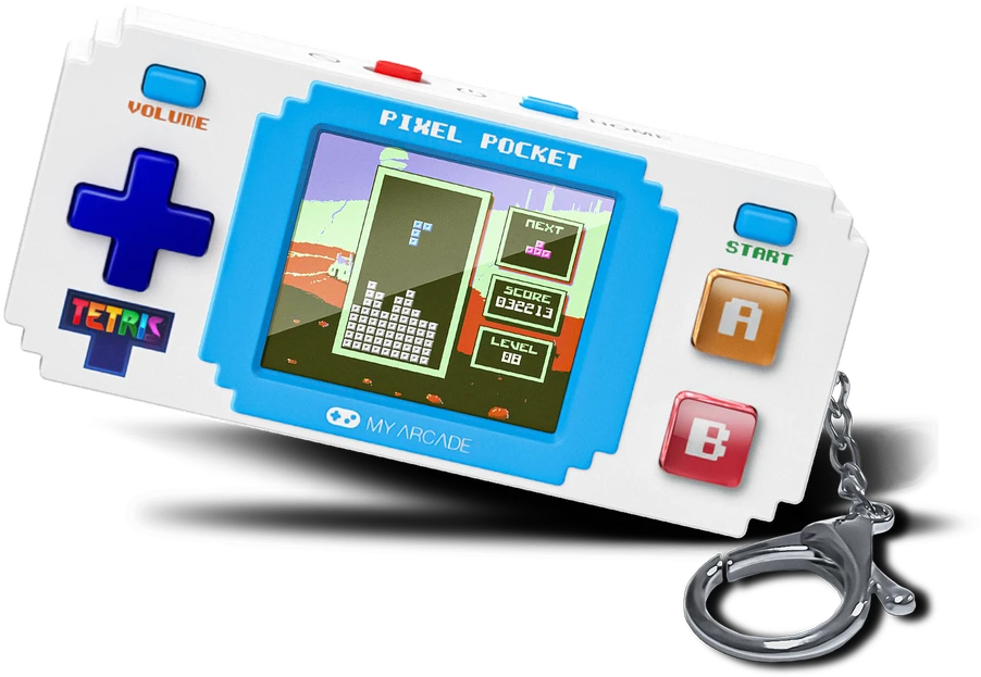 MY ARCADE PIXEL POCKET TETRIS MINI nešiojama žaidimų konsolė