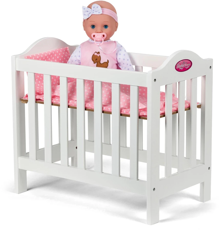My Baby Mano kūdikis - medinė lėlių lovelė (61347)