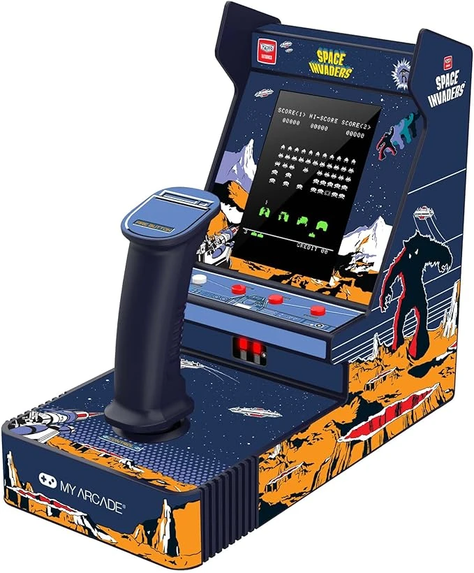 My Mano žaidimų automatai – vairasvirtės grotuvas „Space Invaders“