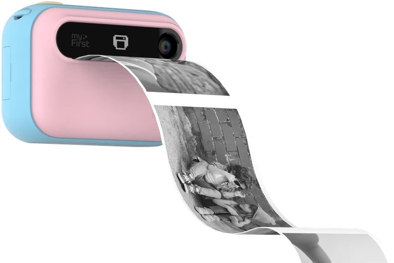 „myFirst Camera Insta 20“ – momentinis fotoaparatas su spausdintuvu ir etikečių spausdinimo funkcija, 3 colių „Full HD IPS“ ekranu ir dvigubu 16 MP objektyvu (cukraus vatos mišinys)