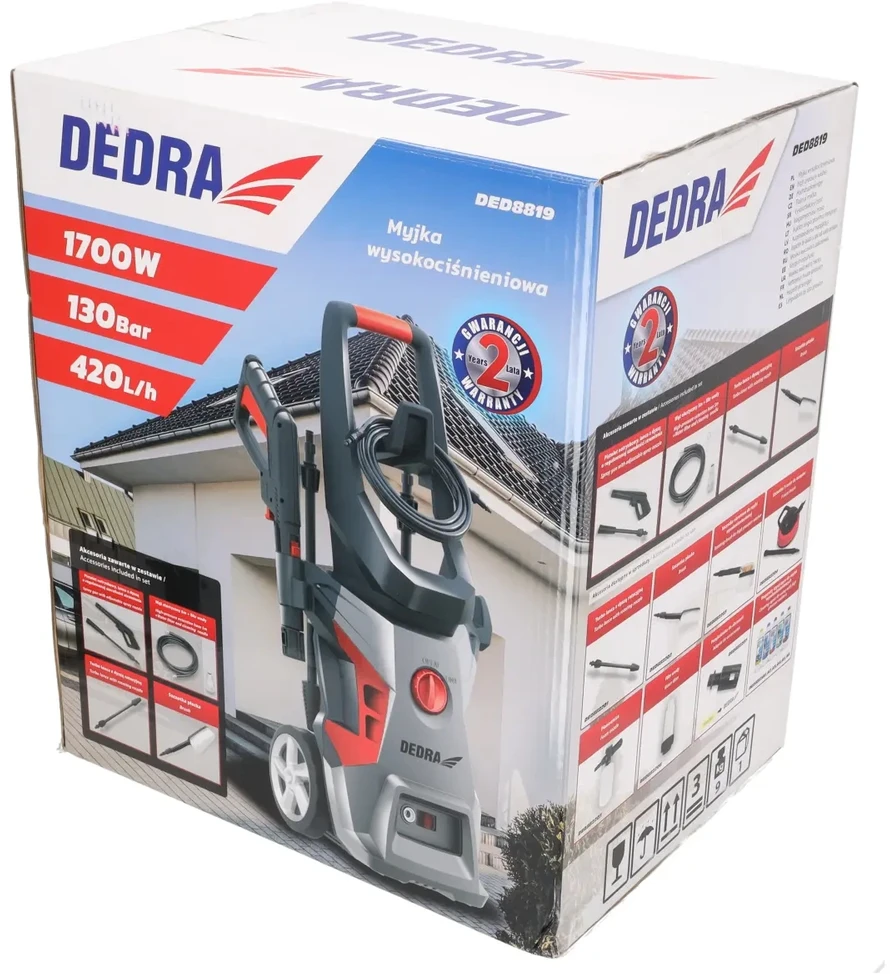 Dedra Aukto slegio plovimo irenginys 1700W 130bar 420lh