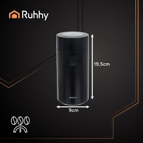Elektrinė kavamalė Ruhhy 26219, 150 W, juoda