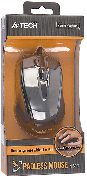 A4Tech A4TMYS40975 Pelė V-TRACK N-500F-1 Glossy Pilkas USB
