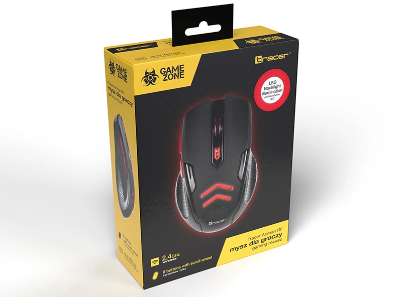 TRACER TRAMYS44241 Pelė Optinė belaidė Battle Heroes Airman USB 800 - 2400 DPI RF