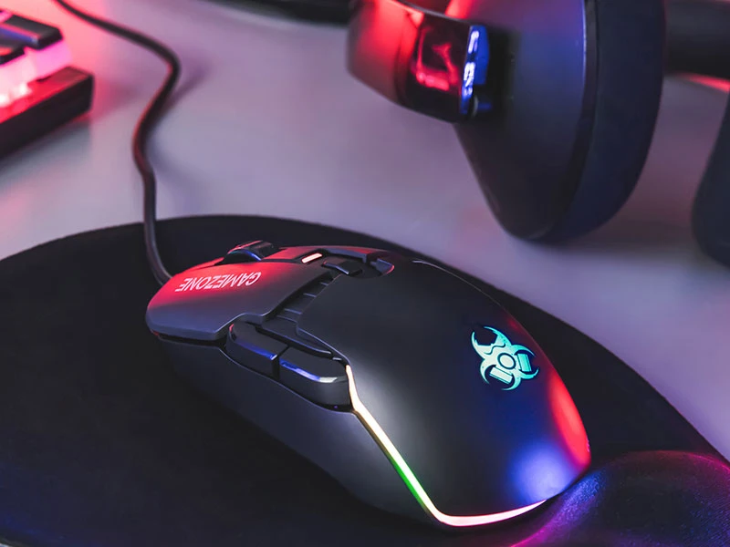 Pelė Myszka žaidimams Tracer GameZone Master su laidu 12000 dpi optinė juoda