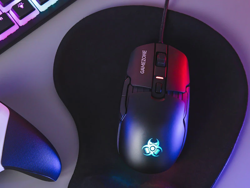 Pelė Myszka žaidimams Tracer GameZone Master su laidu 12000 dpi optinė juoda