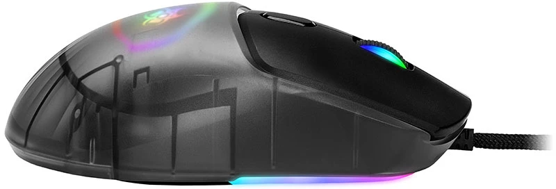 Pelė Myszka žaidimams Tracer GameZone NEON su laidu 12400 dpi optinė juoda