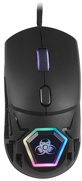Pelė Myszka žaidimams Tracer GameZone NEON su laidu 12400 dpi optinė juoda