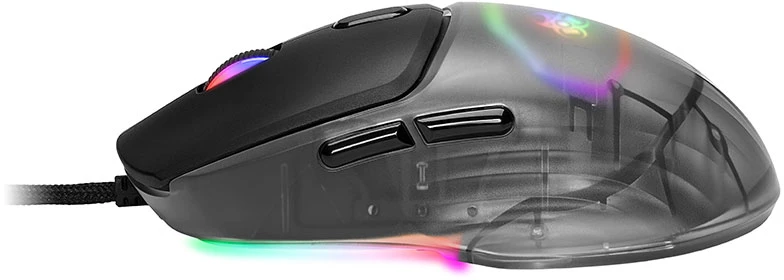 Pelė Myszka žaidimams Tracer GameZone NEON su laidu 12400 dpi optinė juoda