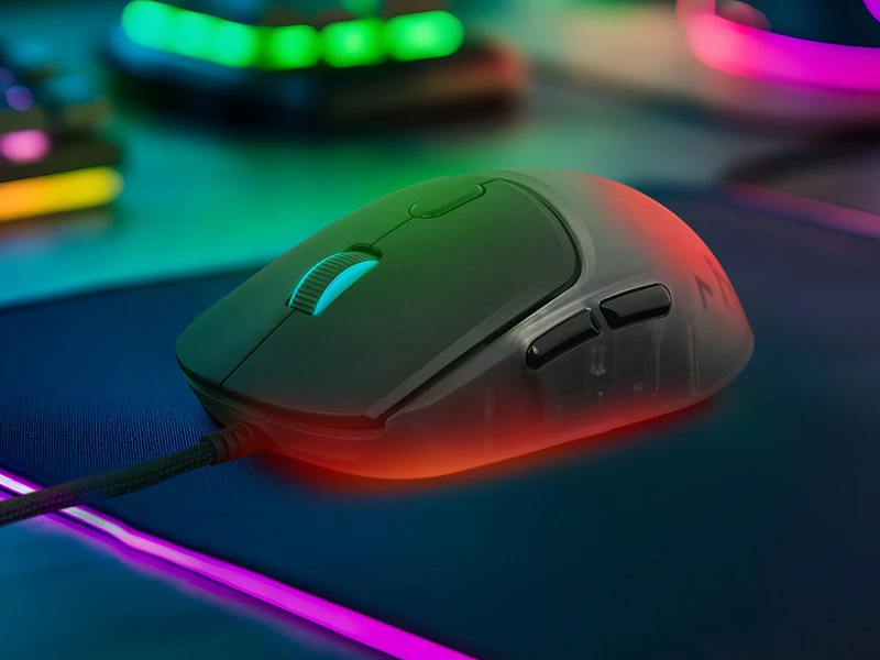 Pelė Myszka žaidimams Tracer GameZone NEON su laidu 12400 dpi optinė juoda