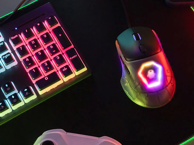 Pelė Myszka žaidimams Tracer GameZone NEON su laidu 12400 dpi optinė juoda