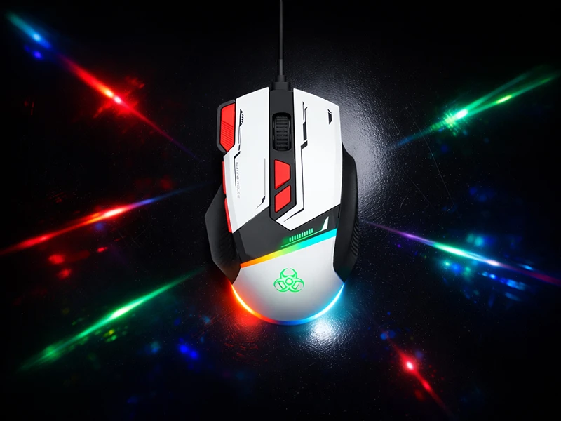 Pelė TRACER GAMEZONE SPECTRA Baltas RGB USB pelė