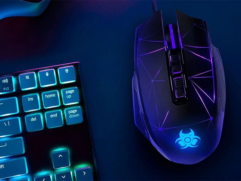 Pelė Myszka žaidimams Tracer GameZone SPACE su laidu 7200 dpi optinė juoda