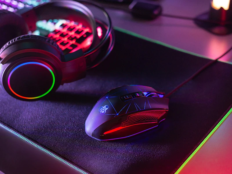 Pelė Myszka žaidimams Tracer GameZone SPACE su laidu 7200 dpi optinė juoda