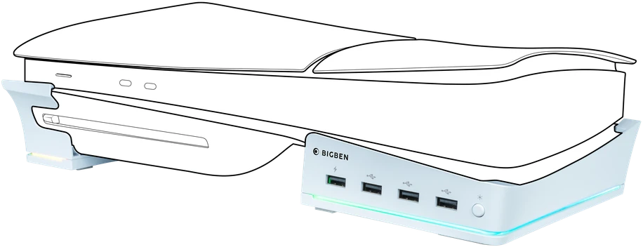 Nacon Big Ben BIGBEN PS5 SLIM Horizontalus stovas su USB-A prievadu