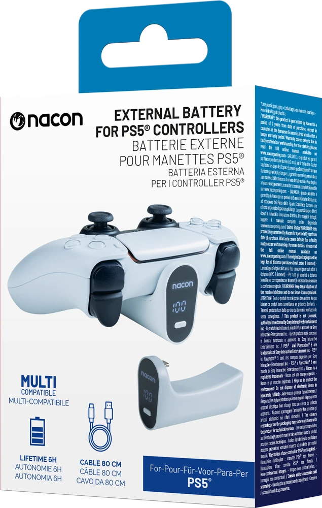 Nacon Išorinė baterija skirta Dualsense ir Dualsense Edge PS5 valdikliams