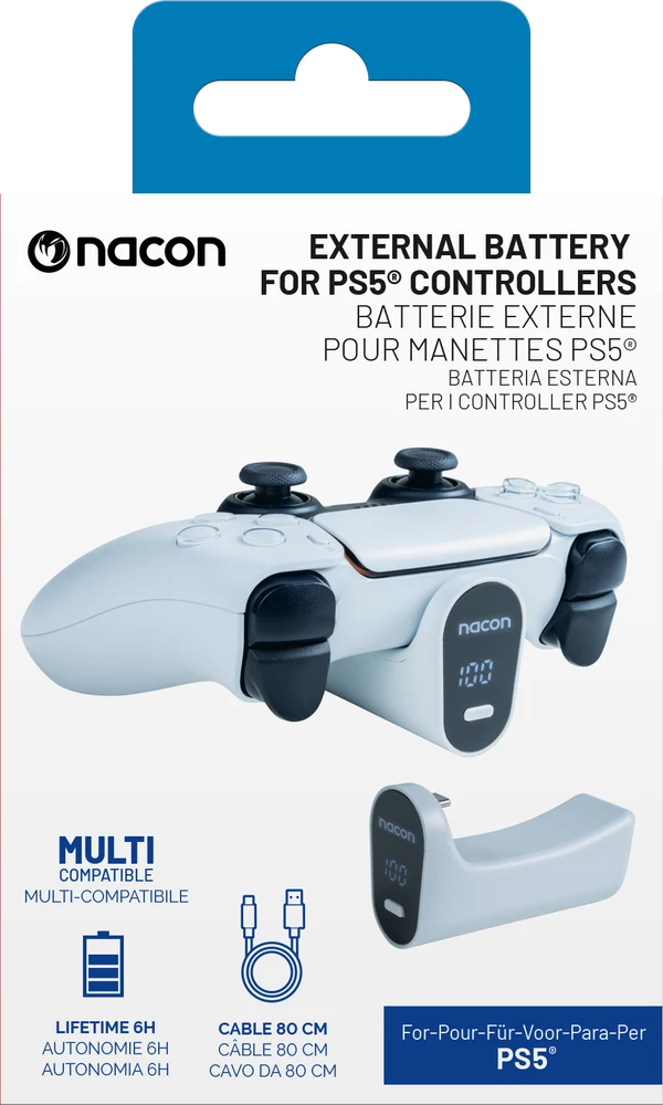 Nacon Išorinė baterija skirta Dualsense ir Dualsense Edge PS5 valdikliams