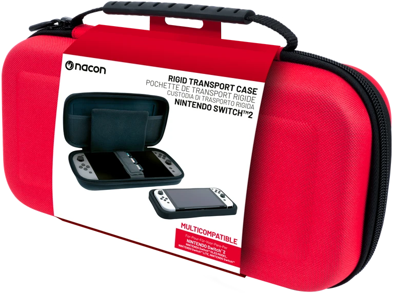 Nacon Kelioninis Nintendo Switch 2 Dėklas | Raudonas