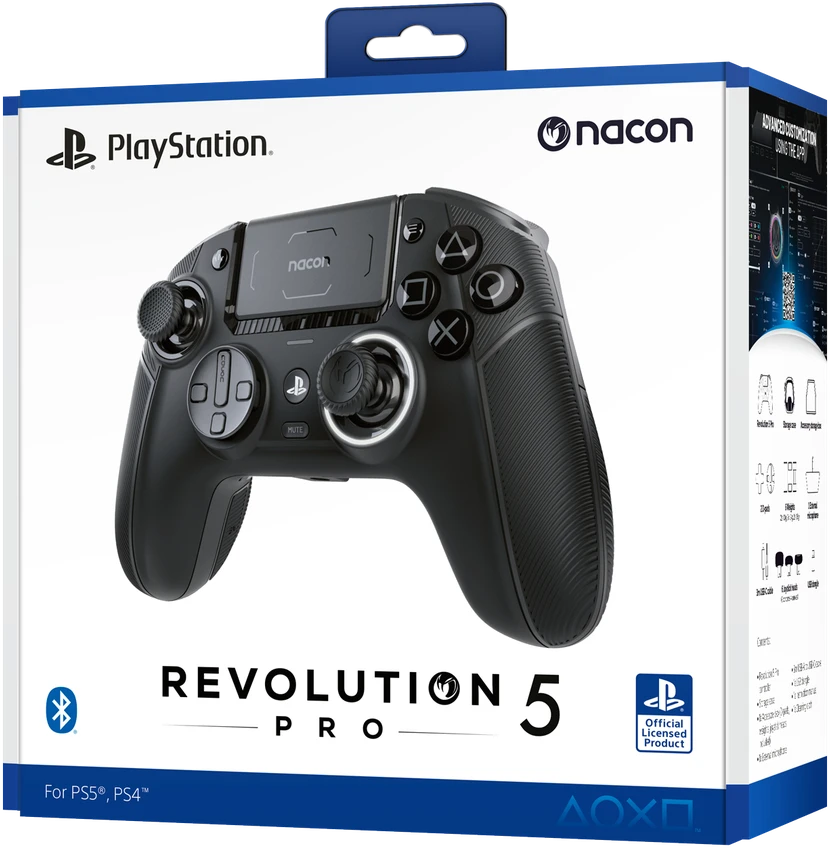 Nacon PS5 Revolution 5 Pro valdiklis, juodas