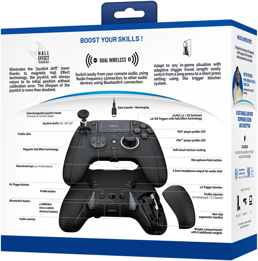 Nacon PS5 Revolution 5 Pro valdiklis, juodas