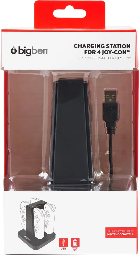 Nacon Big Ben Bigben Interactive SWITCHQUADCHARGER mobiliojo įrenginio kroviklis Vidaus Juoda