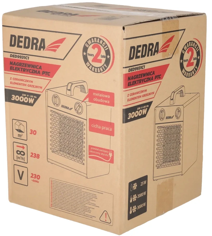 Dedra Elektrinis ildytuvas 30kW PTC