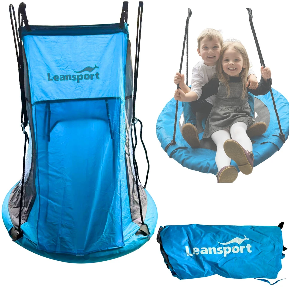 Lean Sport Sūpynės palapinė Leansport „Gandro lizdas“ mėlyna 90-100 cm