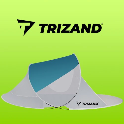 Trizand Paplūdimio palapinė 220x120x90cm. - turkis - pilka