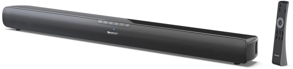 Namų kino sistema „Sharp HT-SB100 2.0 Soundbar“, skirta televizoriui, didesniam nei 32“, HDMI ARC/CEC, Aux-in, optinė, Bluetooth, USB, 80 cm, blizgus Juodas | Sharp | Taip | Soundbar televizoriui, didesniam nei 32" | HT-SB100 | Juodas | Ne | USB prievadas | AUX in | Bluetooth | Belaidė jungtis