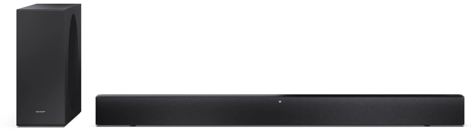 Namų kino sistema Sharp 2.1 Dolby Atmos/DTS Virtual:X Soundbar with Slim Wireless Subwoofer | HT-SBW310 | 330 W | Bluetooth | Belaidė jungtis | Juodas