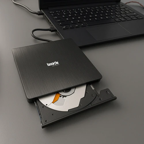 Išorinis diskas + CD/DVD įrašymo įrenginys Izoxis 26083