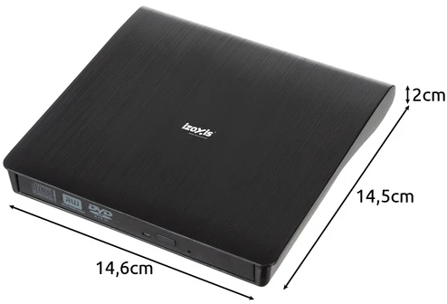Išorinis diskas + CD/DVD įrašymo įrenginys Izoxis 26083