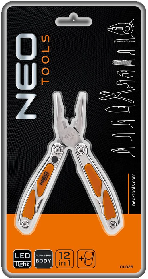 Narzędzie neo tools daugiafunkciniai įrankiai, nerezová ocel, 20 mm, 9 mm, nailoninis dėklas