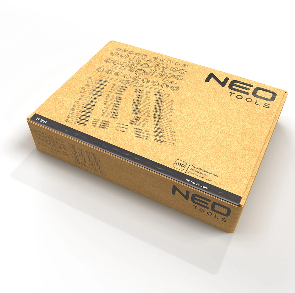 Neo Tools Narzynki Štampo ir sriegikliai 110 prekių