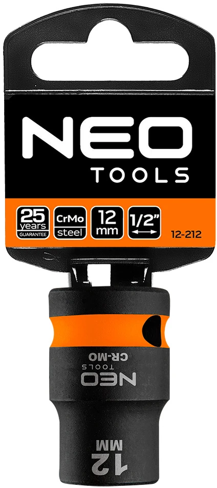 Nasadka Šešiakampė smūginė galvutė neo 1/2" 12mm (12-212)
