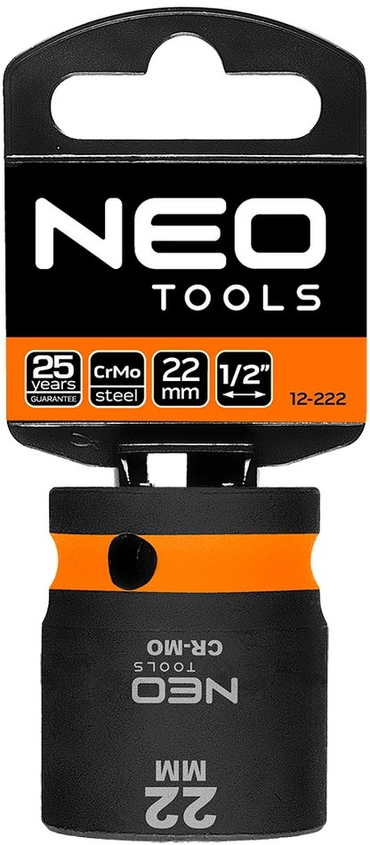 Nasadka Amortizacinė kasetė 1/2, 22 mm, Cr-Mo