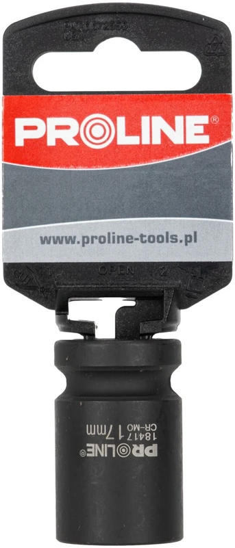 Nasadka Cr-Mo 1/2" 17 mm šešiakampis smūginis antgalis „Proline“ pakabukas