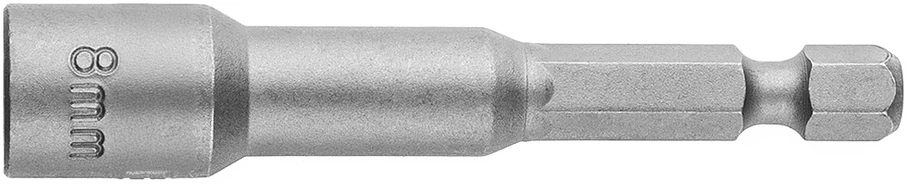 Nasadka Magnetinė galvutė 8 x 65 mm, 1/4 colio kotas