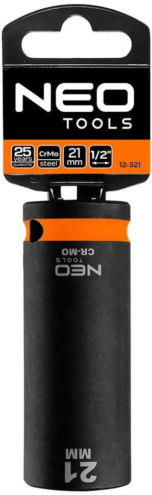 Nasadka Ilga smūginė galvutė 1/2, 21 mm, Cr-Mo