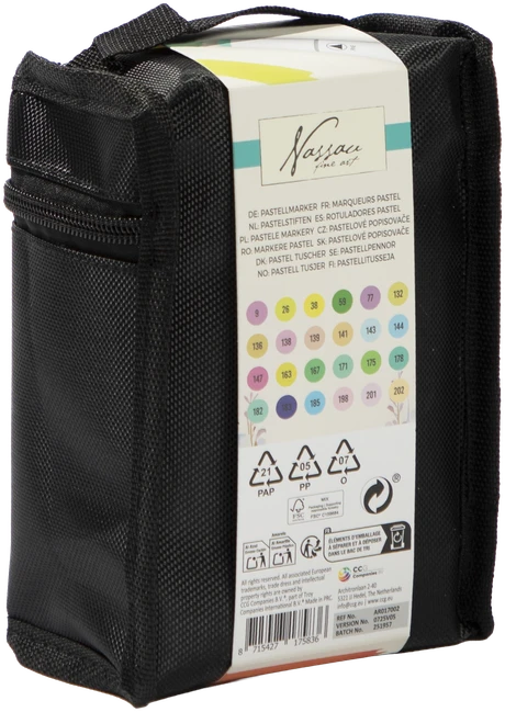 „Nassau“ – pasteliniai apvalūs dvigubi žymekliai, 24 vnt. (AR017002)