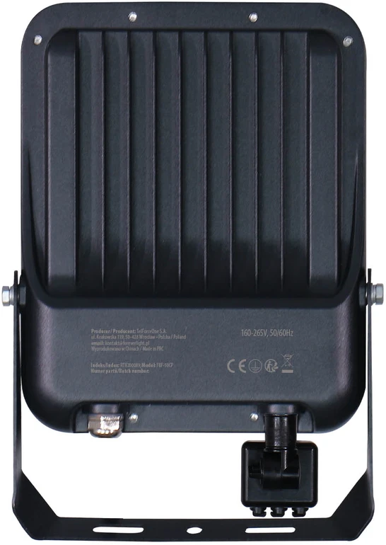 Plastrol „Telforceone“ LED prožektorius PROXIM+ 50W 6500K 7500lm PIR 230V IP65 „Forever Light“ 150lm/W 5 metų garantija